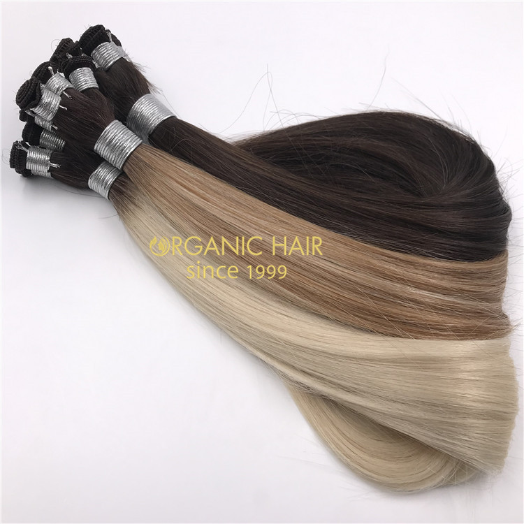 Hot sale hand tied wefts and customized color X238
